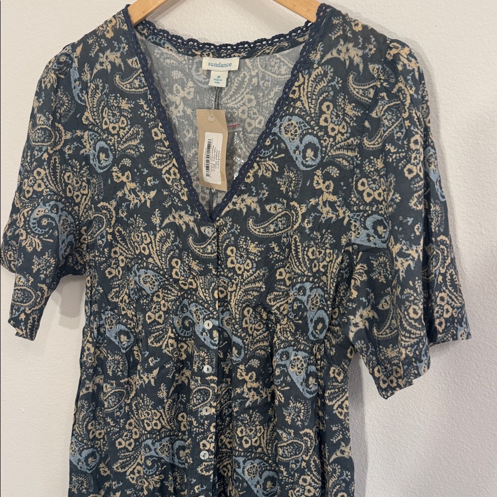 SUNDANCE Paisley Daybreak Jumpsuit New! size Medium - Picture 3 of 6
